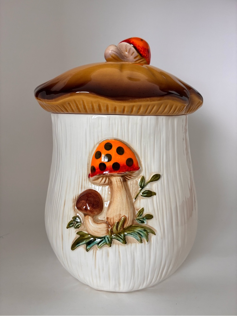 Vintage 70’s Made In Japan Ceramic Mushroom Canister - Picture 3 of 8